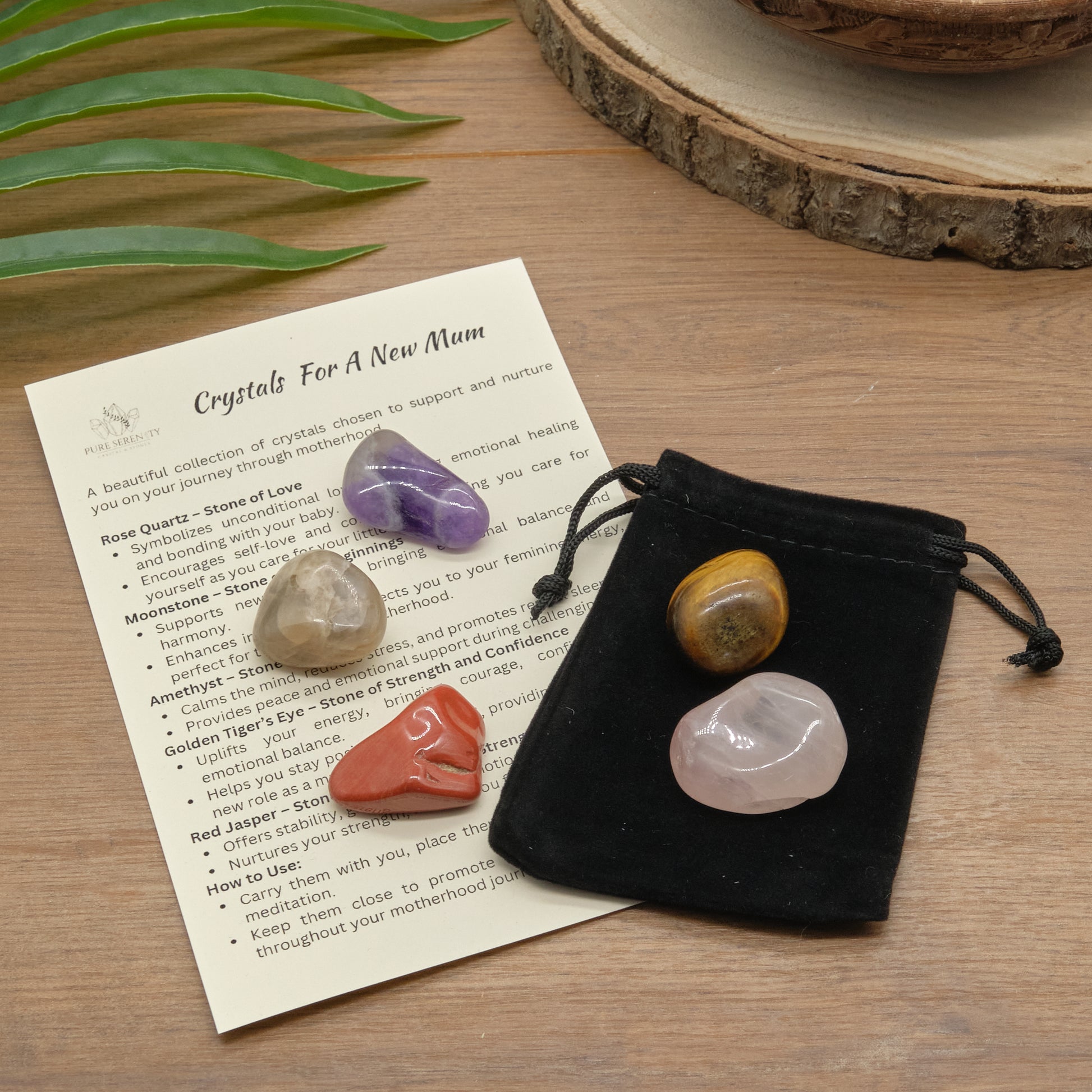 New Mum Crystals Gift Set  Pure Serenity   