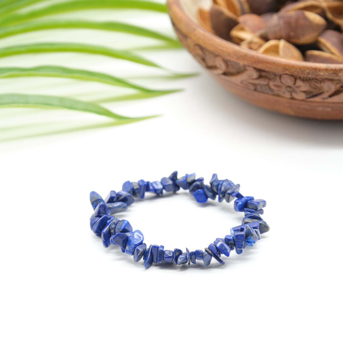 Lapis Lazuli Crystal Chip Elasticated Bracelet