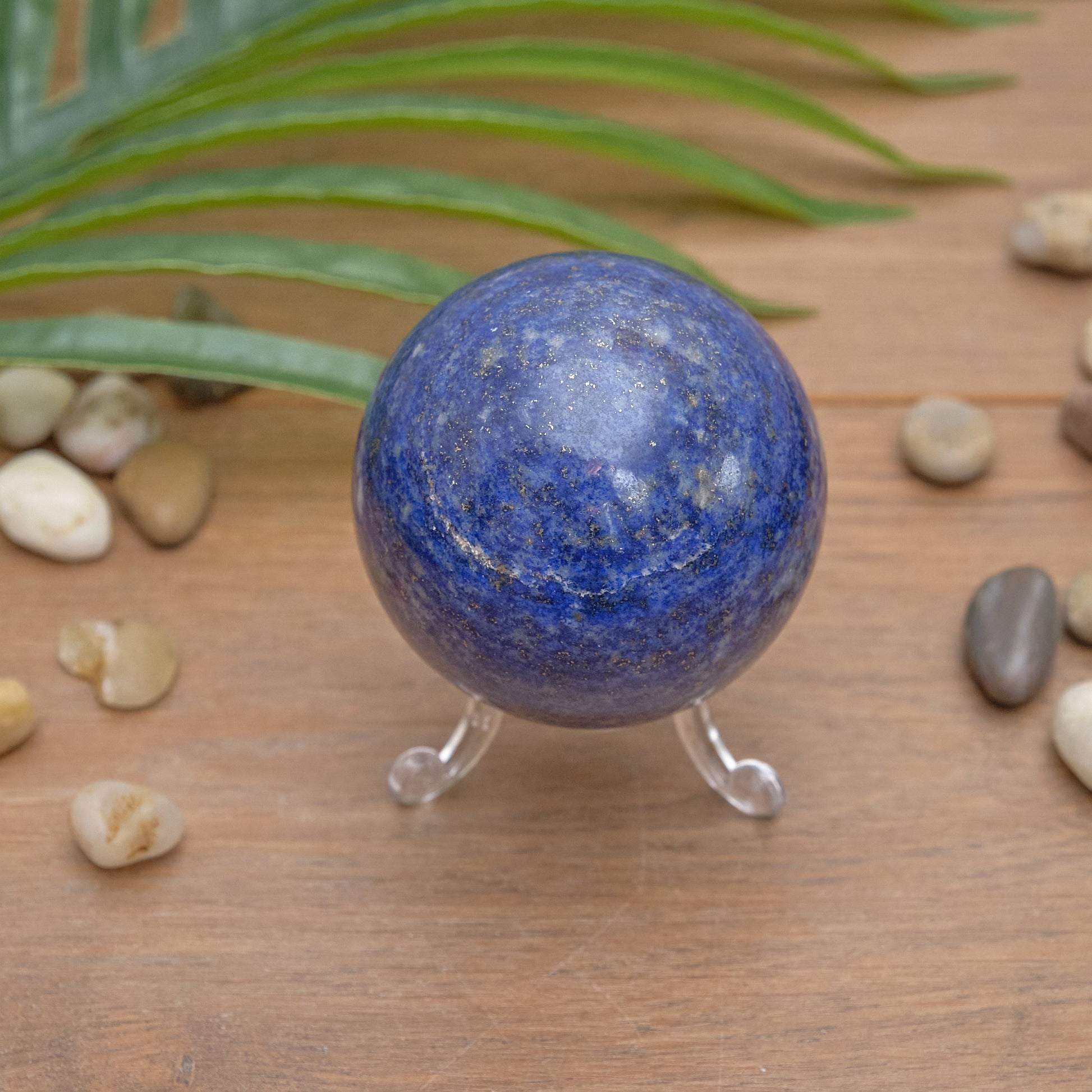 lapis lazuli sphere blue crystal ball