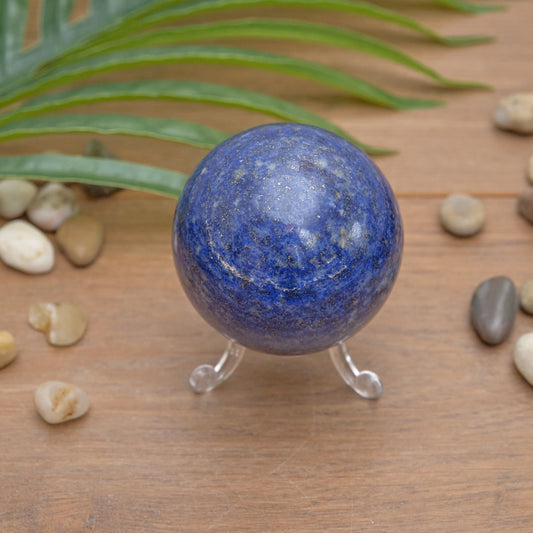 lapis lazuli sphere blue crystal ball