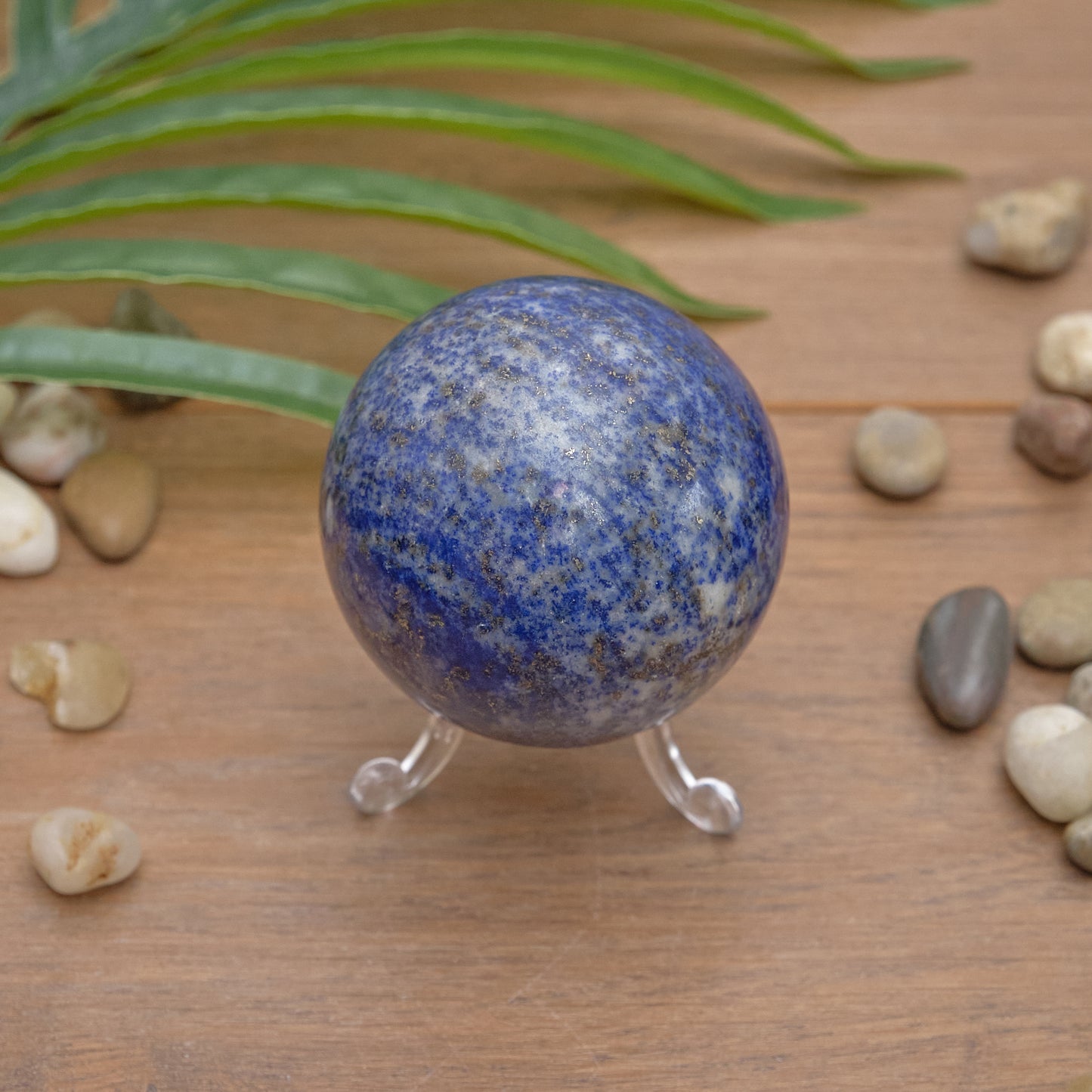 lapis lazuli sphere blue crystal ball