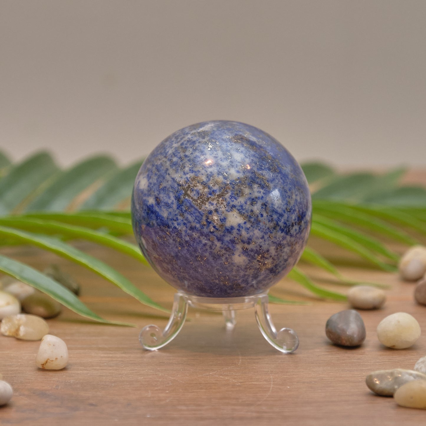 lapis lazuli sphere blue crystal ball