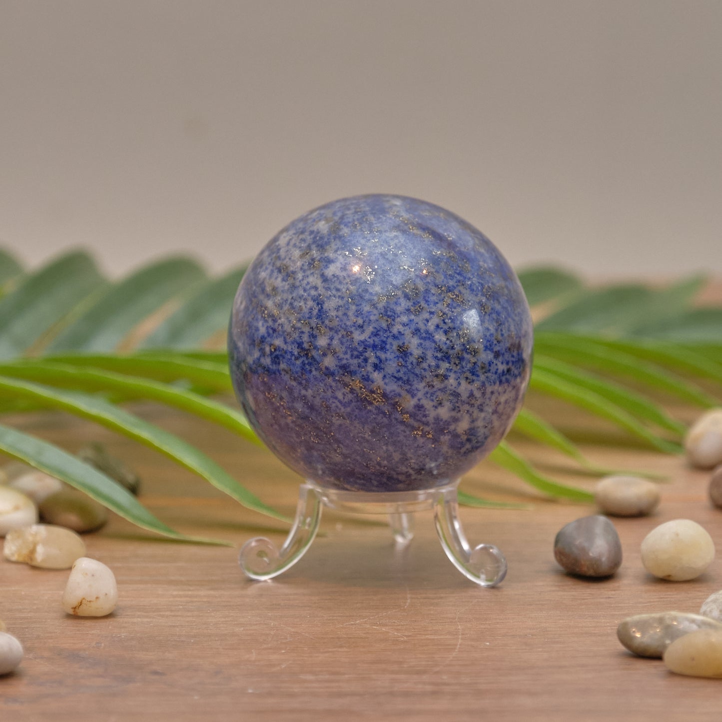 lapis lazuli sphere blue crystal ball