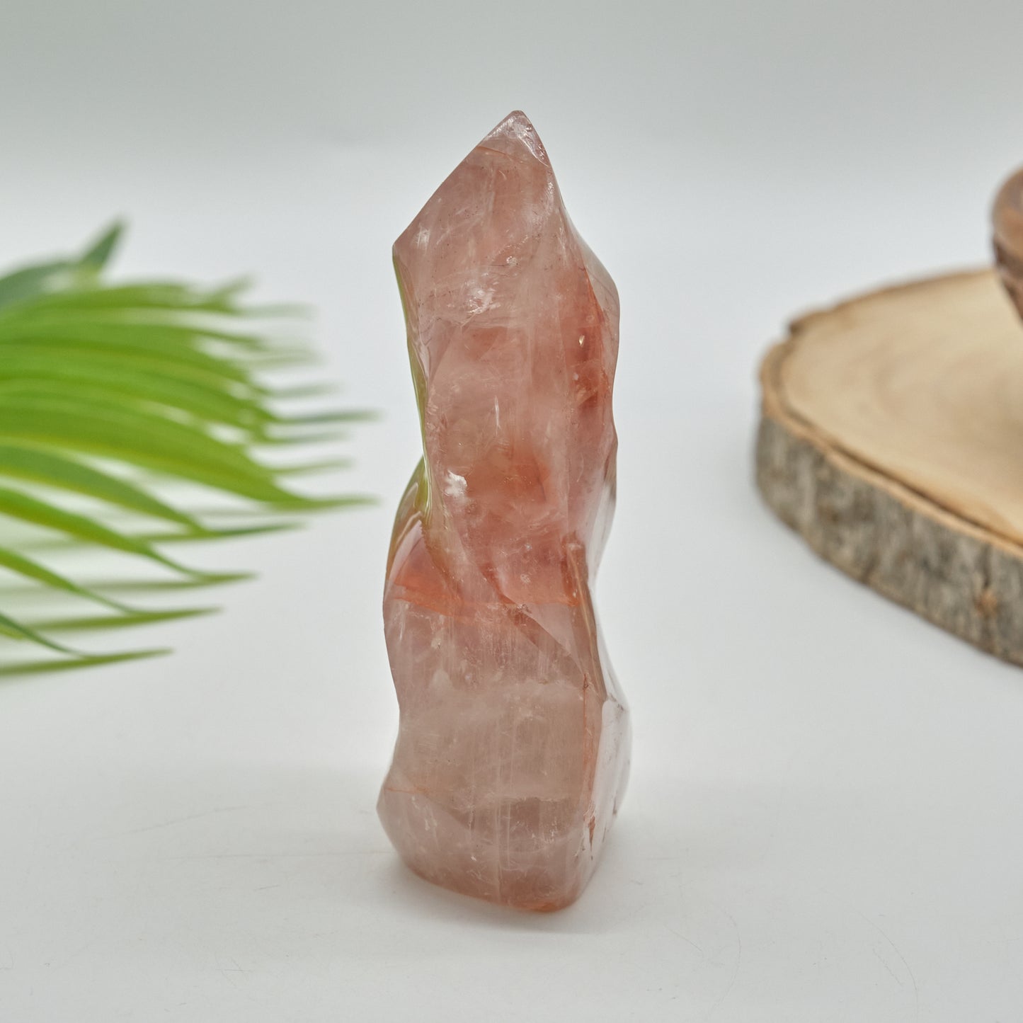 hematoid quartz flame healing crystal