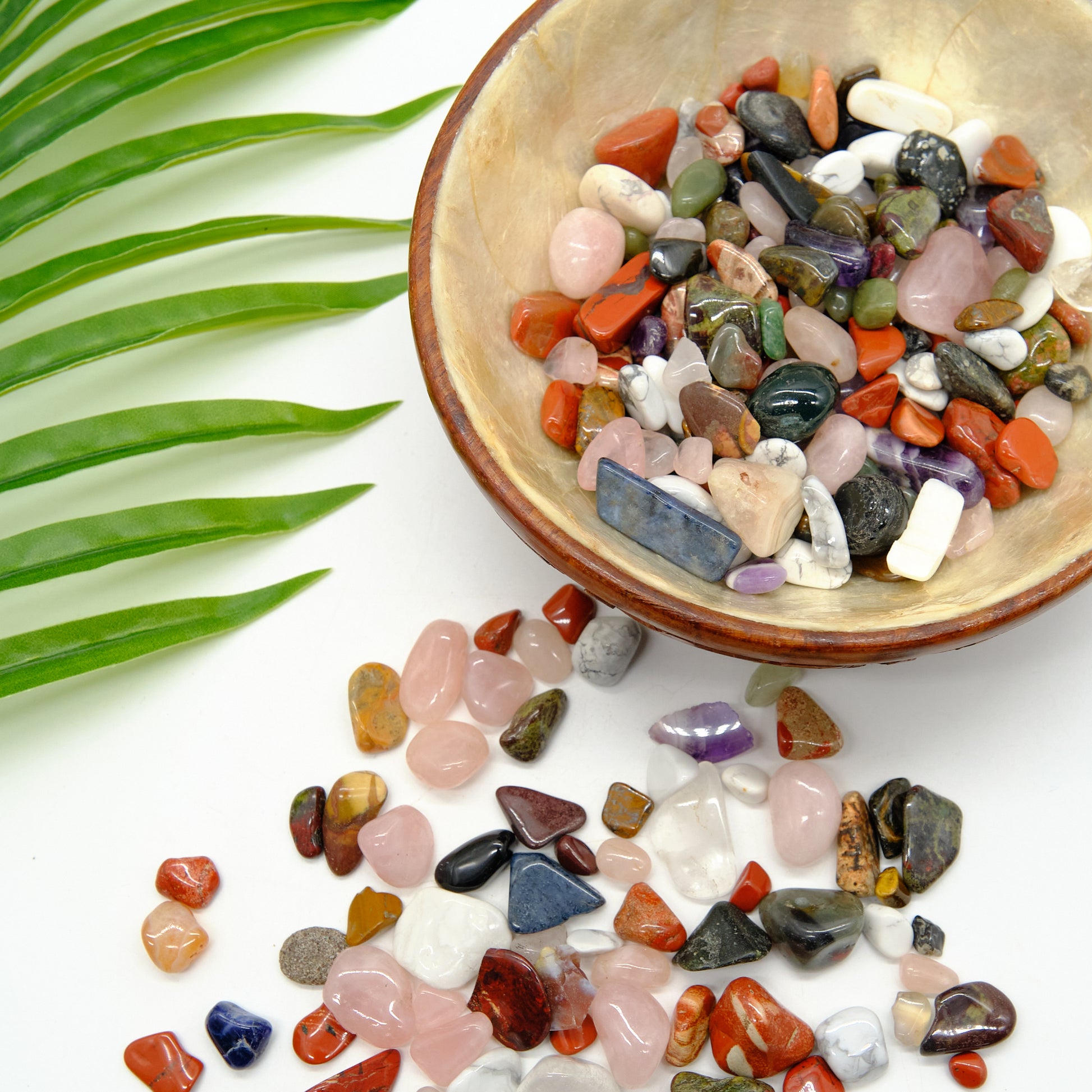 small mixed stones colourful crystal stones