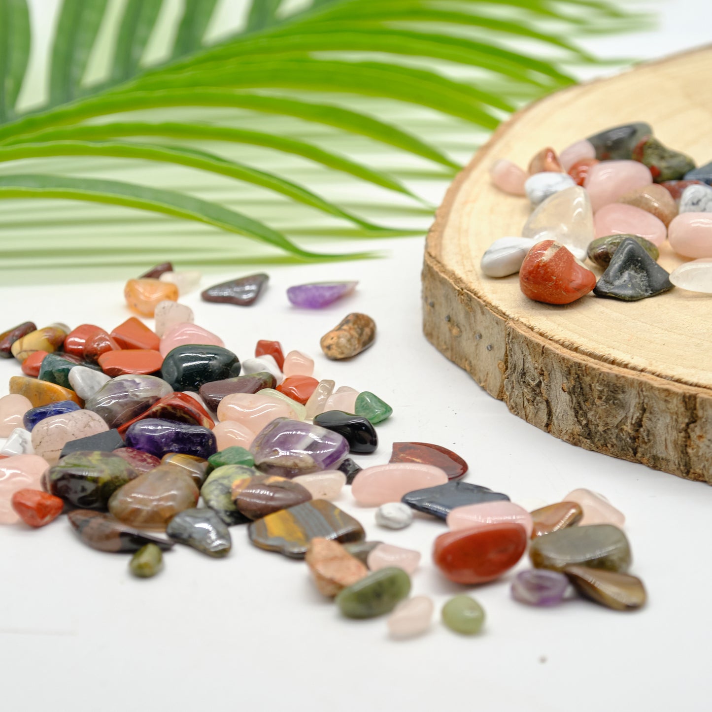 small mixed stones colourful crystal stones