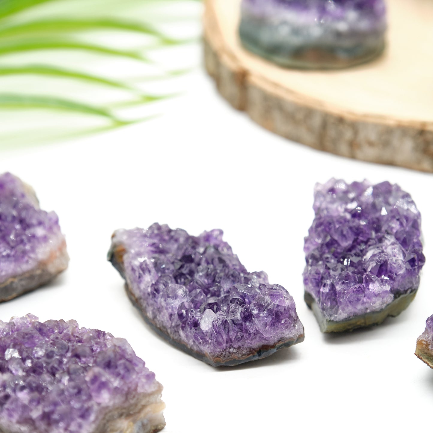 amethyst crystal geode druzy deep purple clusters from uruguay grade aa