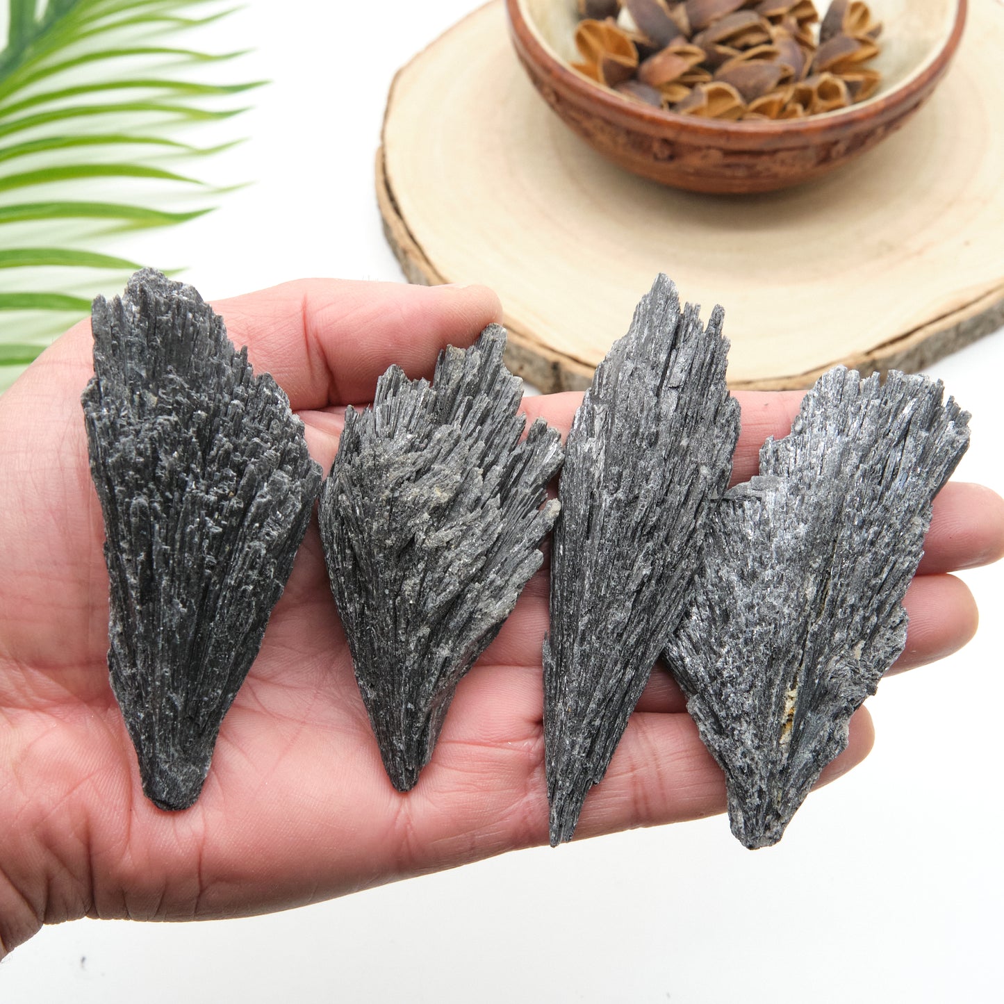 Large Rough Black Kyanite Fan/Cluster Crystal 8-10cm