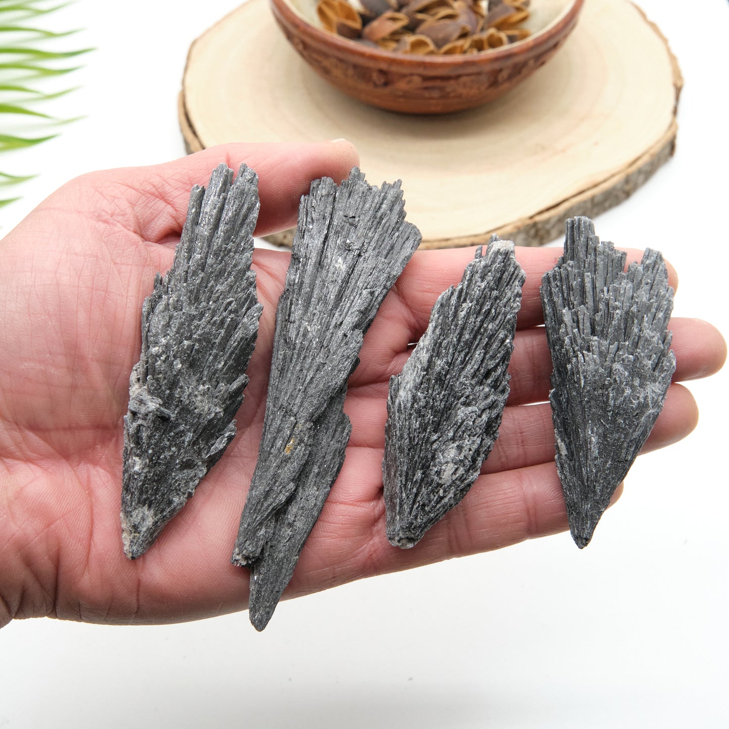 Large Rough Black Kyanite Fan/Cluster Crystal 8-10cm