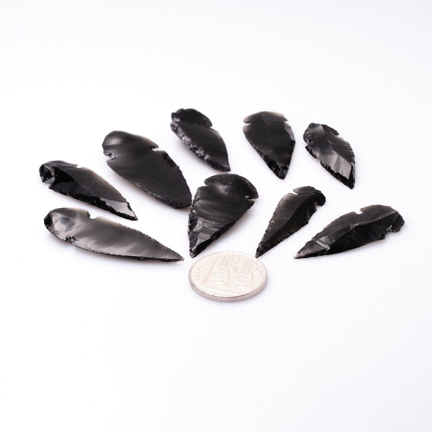 Black Obsidian Arrowhead x 1 Piece (3-5cm)  Pure Serenity   