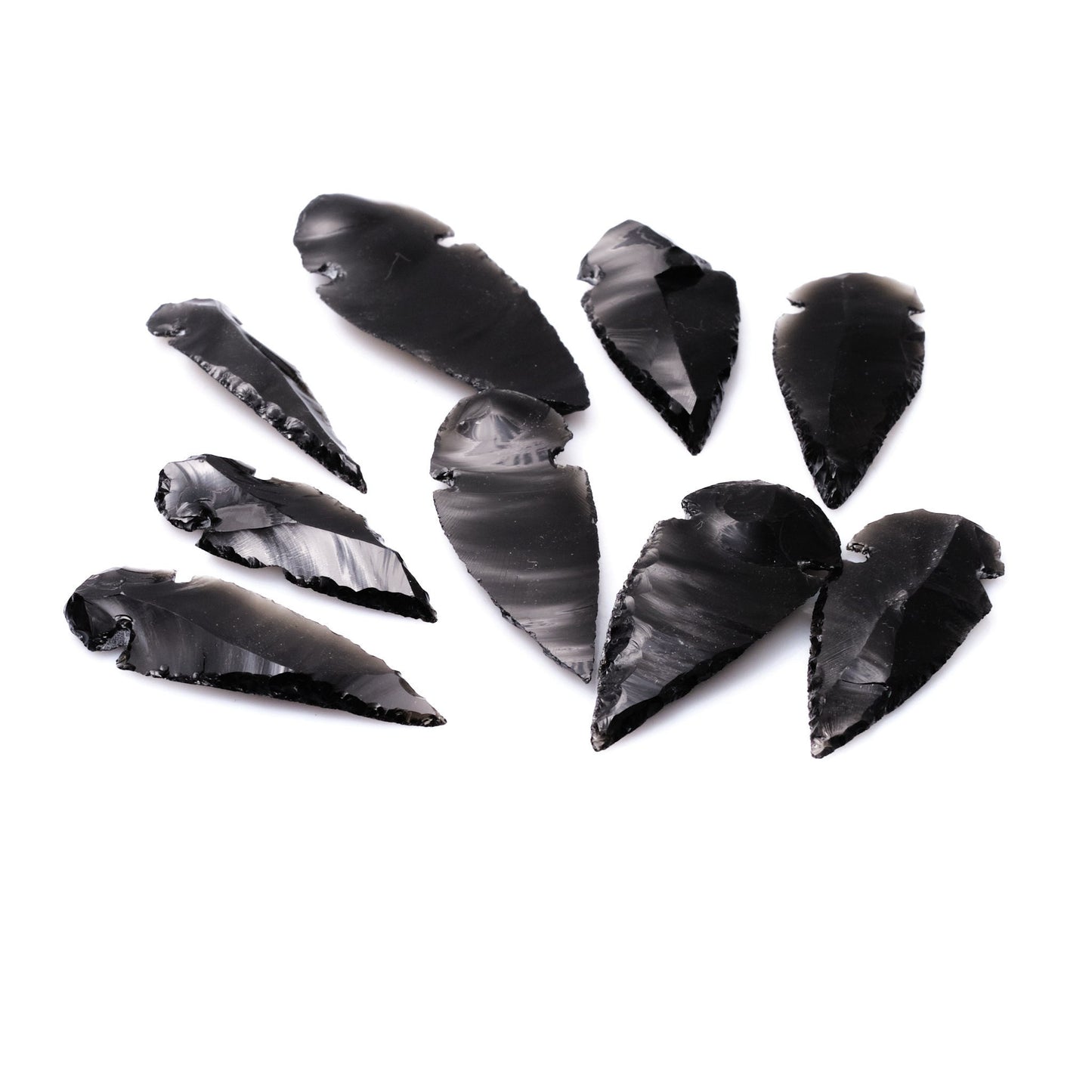 Black Obsidian Arrowhead x 1 Piece (3-5cm)  Pure Serenity   