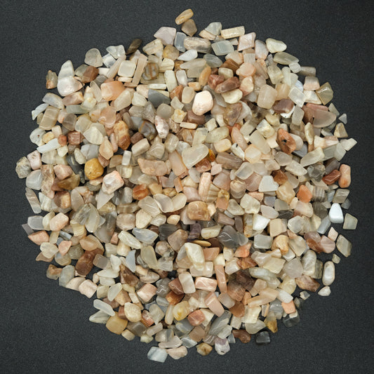 Moonstone Crystal Chips 4-10mm Undrilled  Pure Serenity   