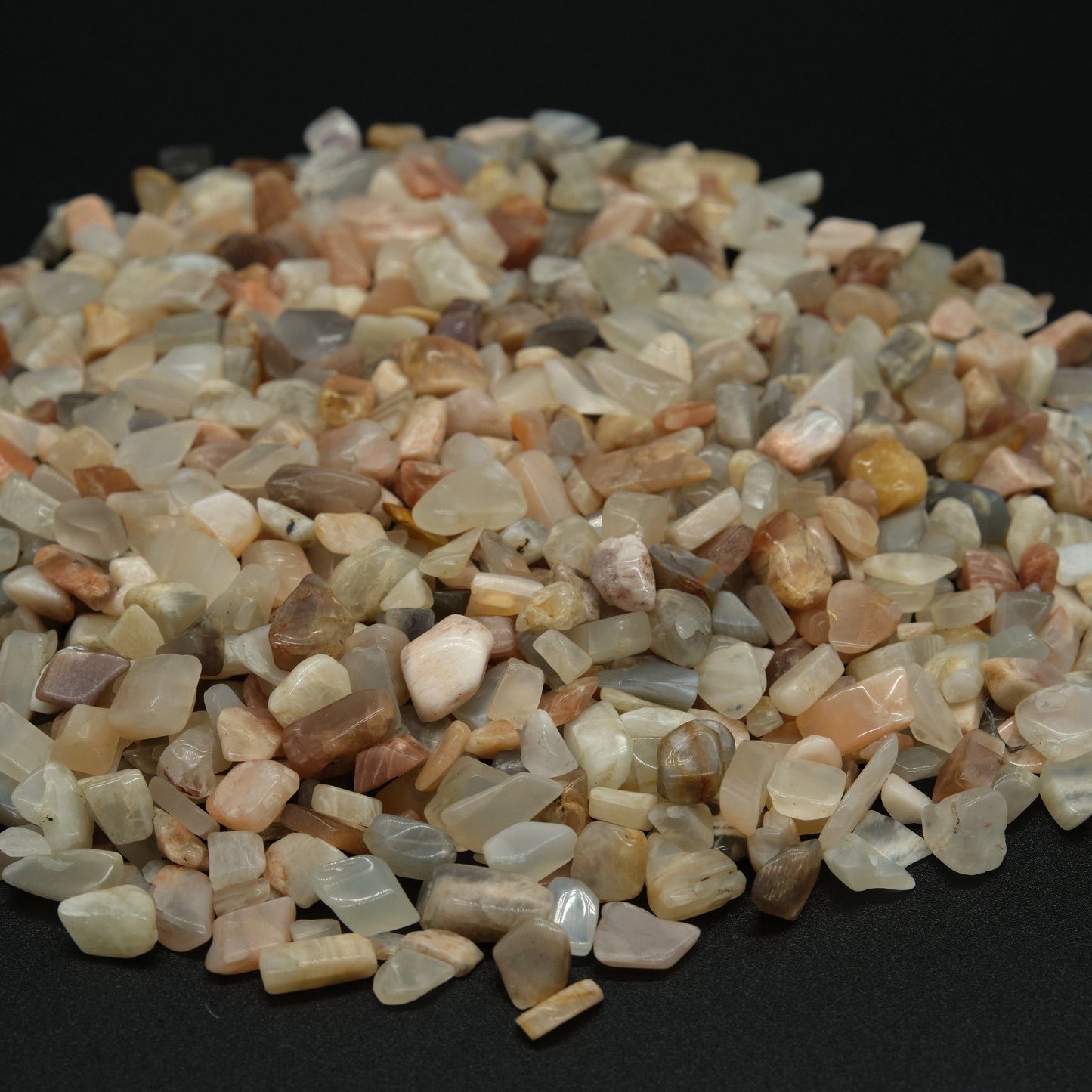 Moonstone Crystal Chips 4-10mm Undrilled  Pure Serenity   