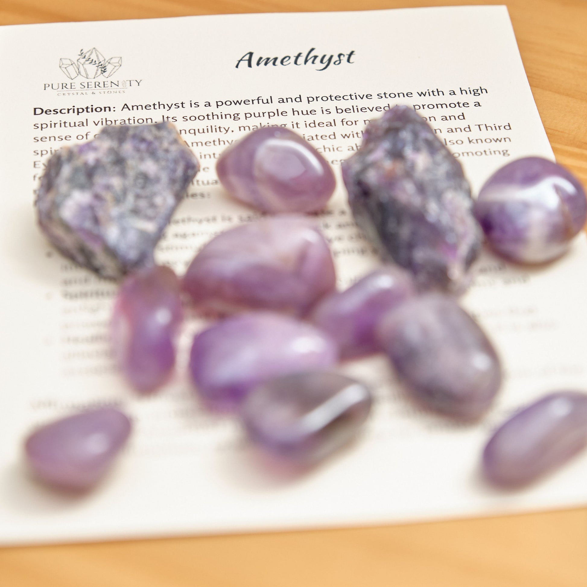 Amethyst Gemstone Gift Set  Pure Serenity   