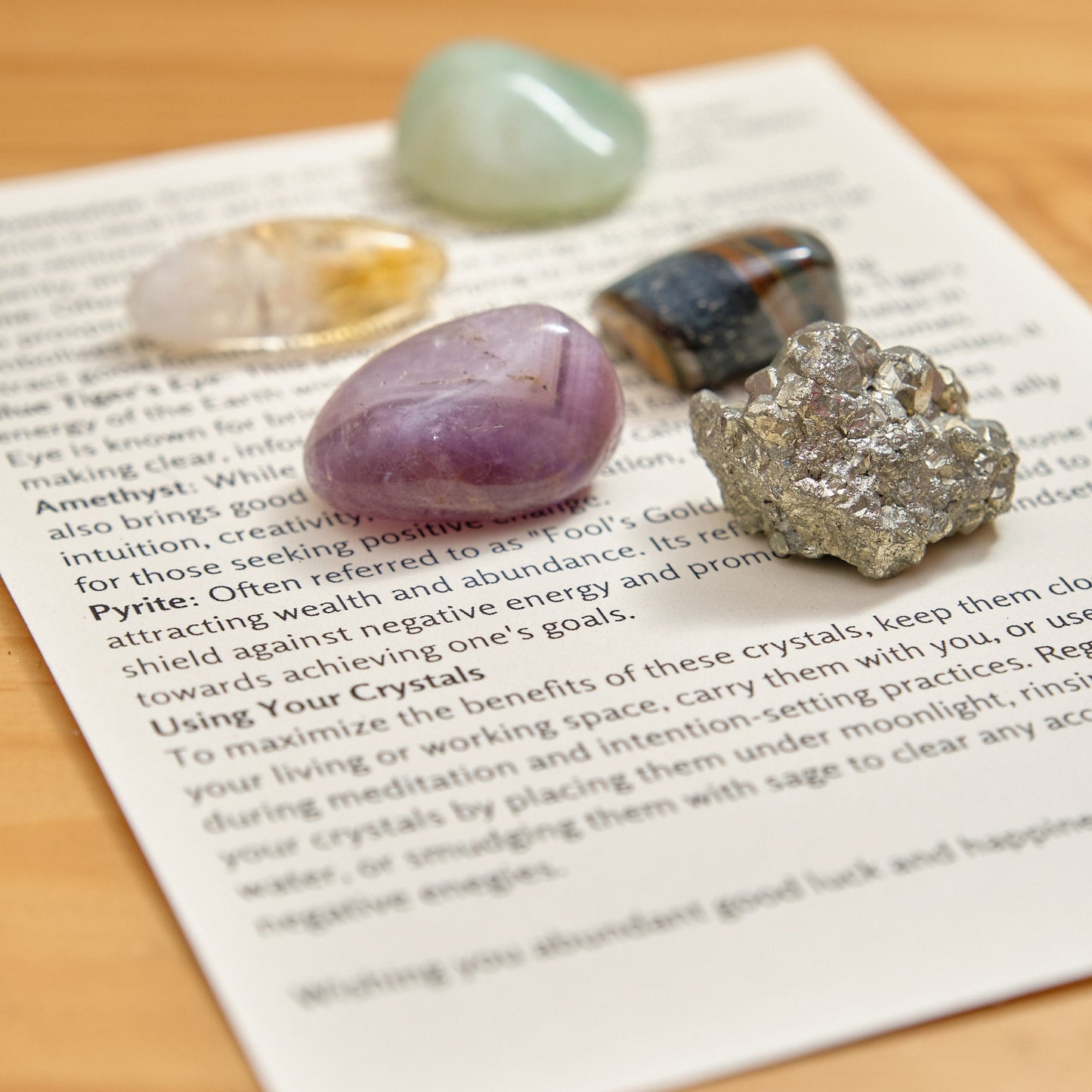 Good Luck Crystals Gift Set  Pure Serenity   