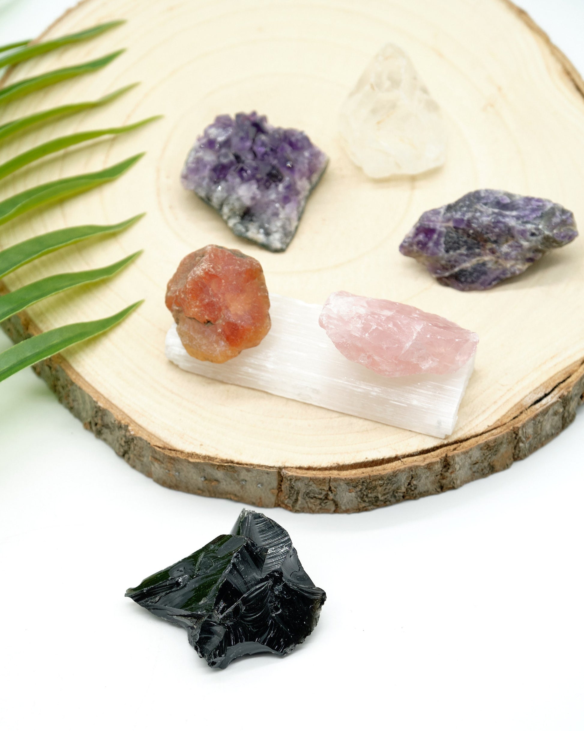 Natural Crystals Starter Kit Gift Box  Pure Serenity   