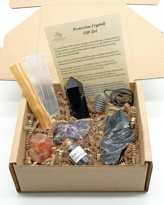 Protection Healing Crystals Gift Set  Pure Serenity   