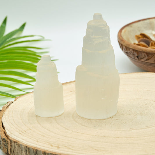 Small and Large Selenite Mountain 5cm and 10cm  Pure Serenity   