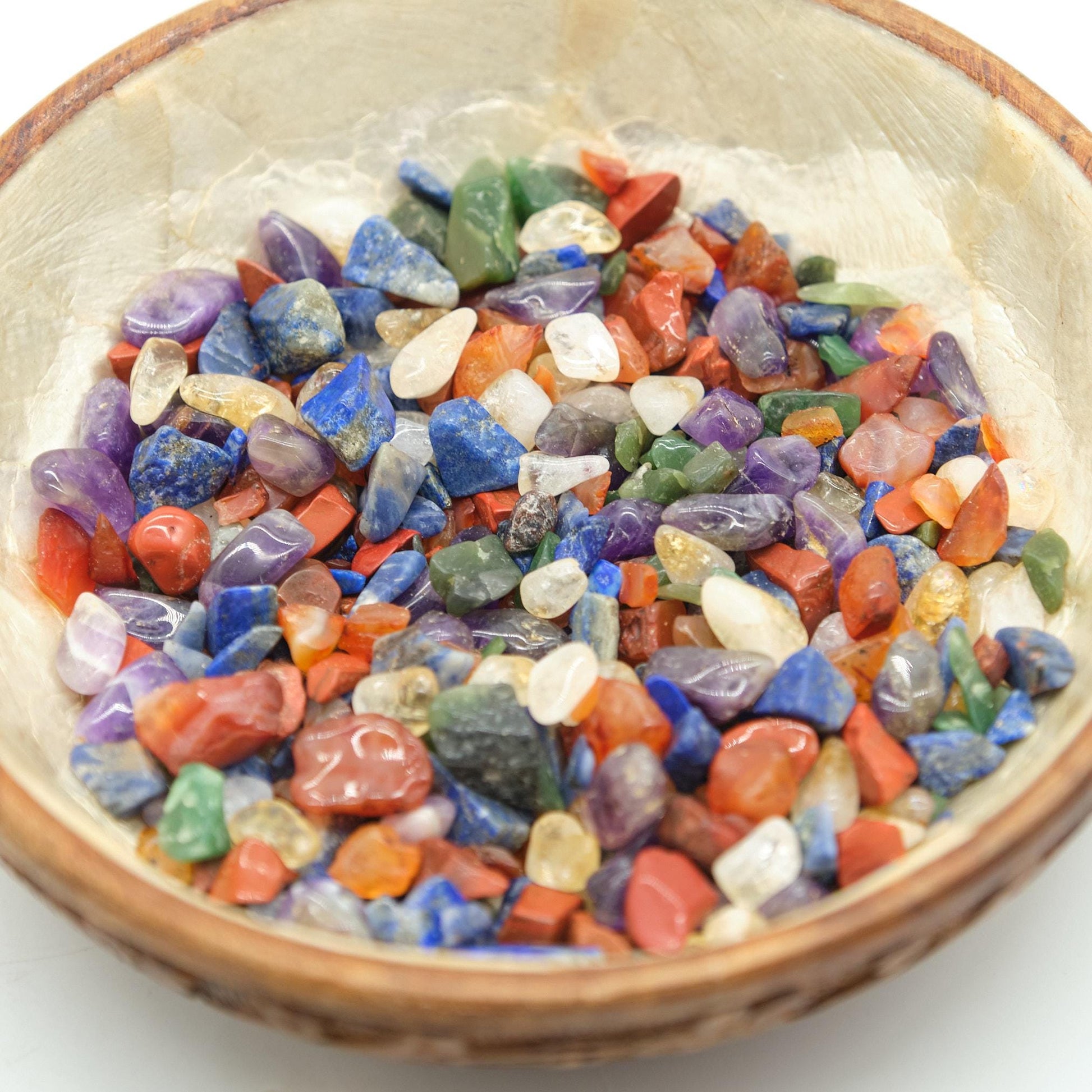 Rainbow Mix Crystal Chips 2-10mm Undrilled  Pure Serenity   