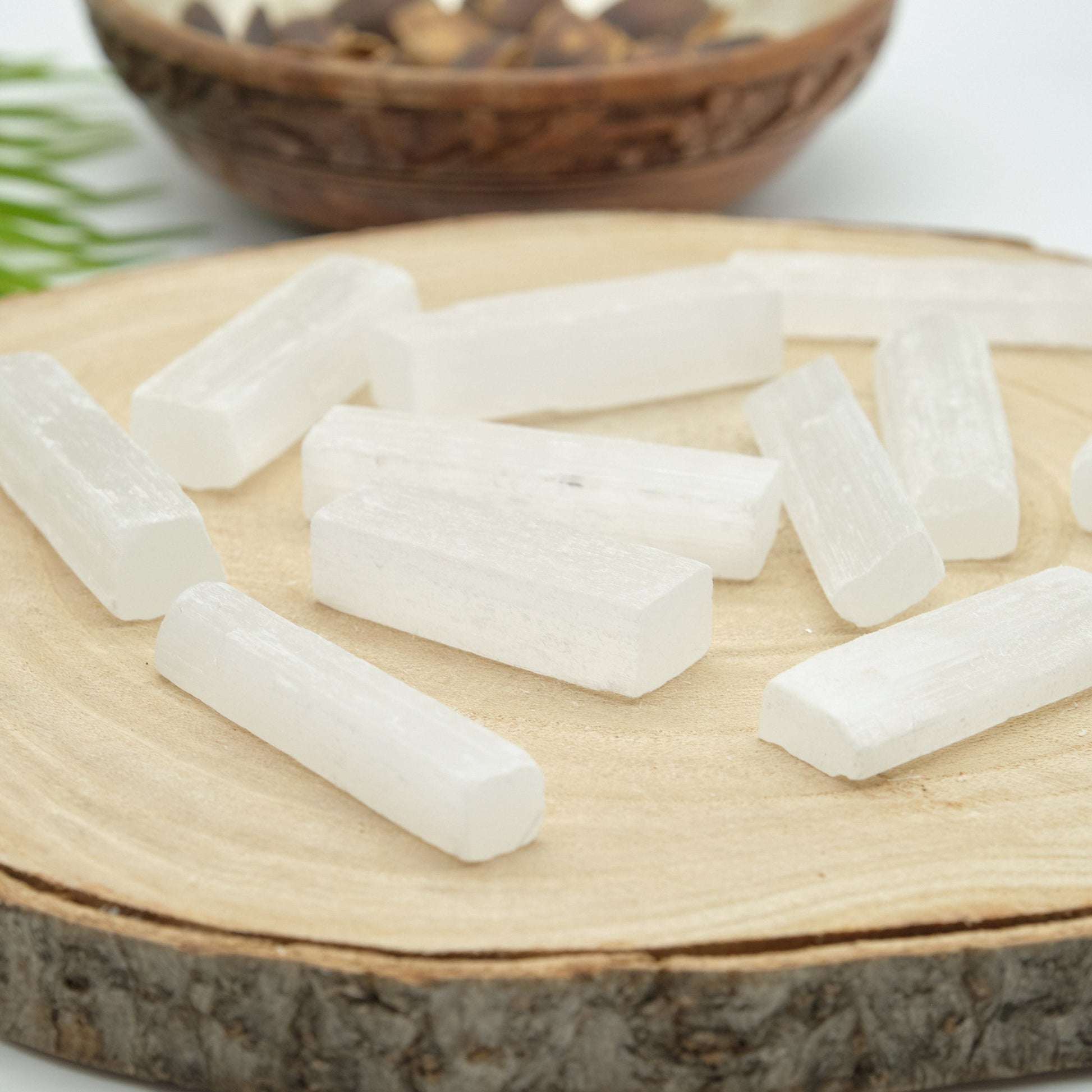 Small Natural Selenite Sticks Wands 5-6cm  Pure Serenity   