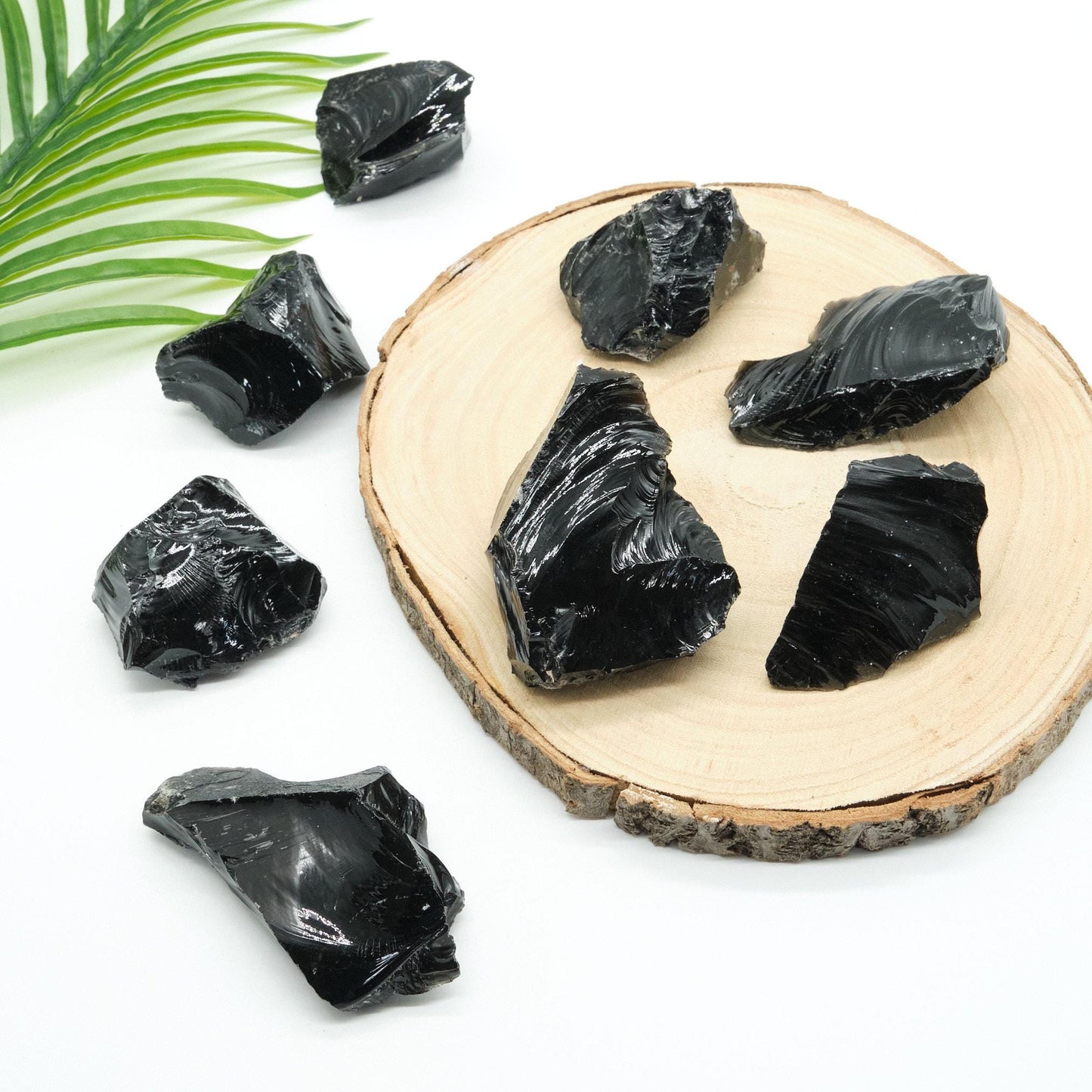 Large Rough Black Obsidian Rock 6-9cm x 1 Piece  Pure Serenity   