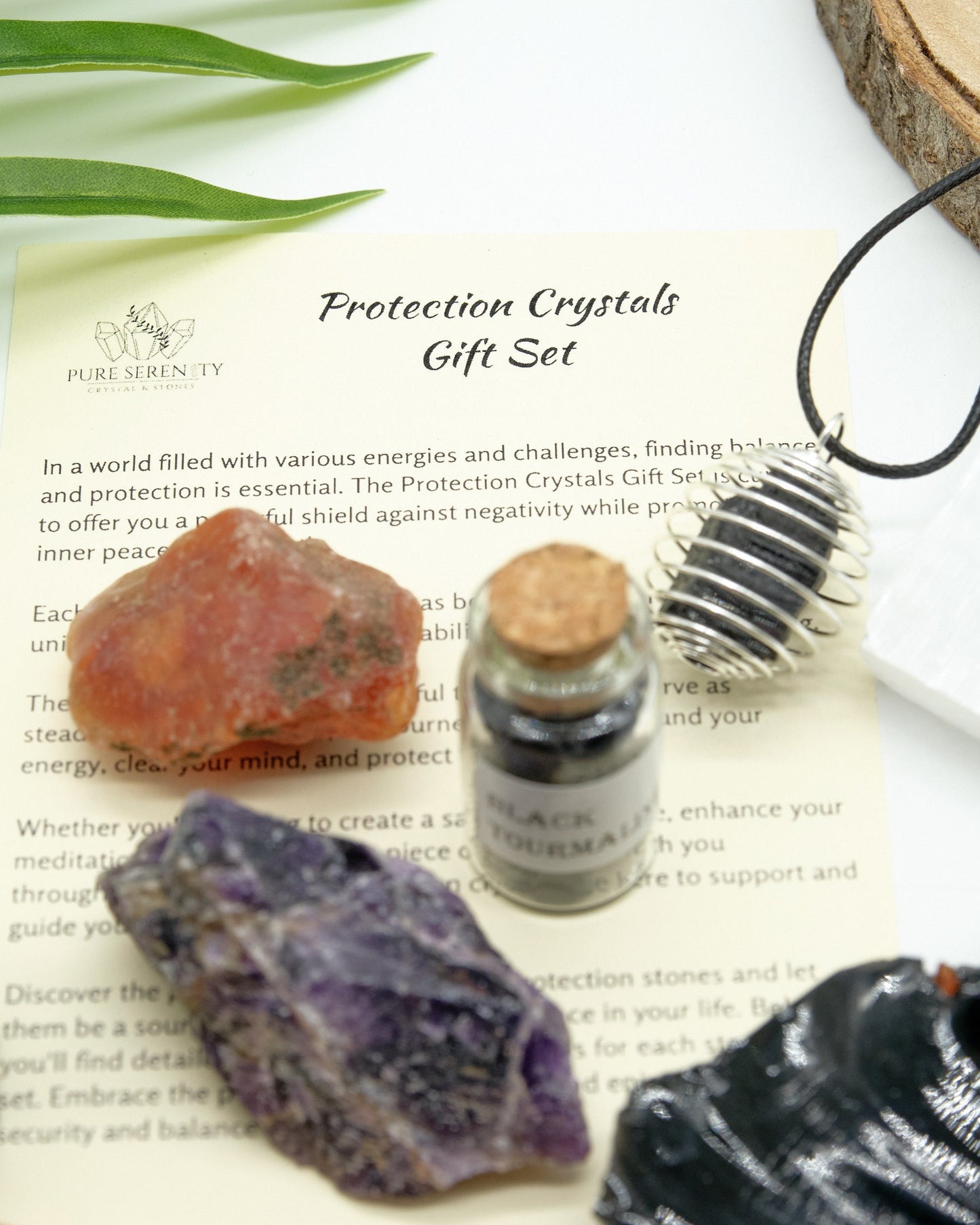 Protection Healing Crystals Gift Set  Pure Serenity   