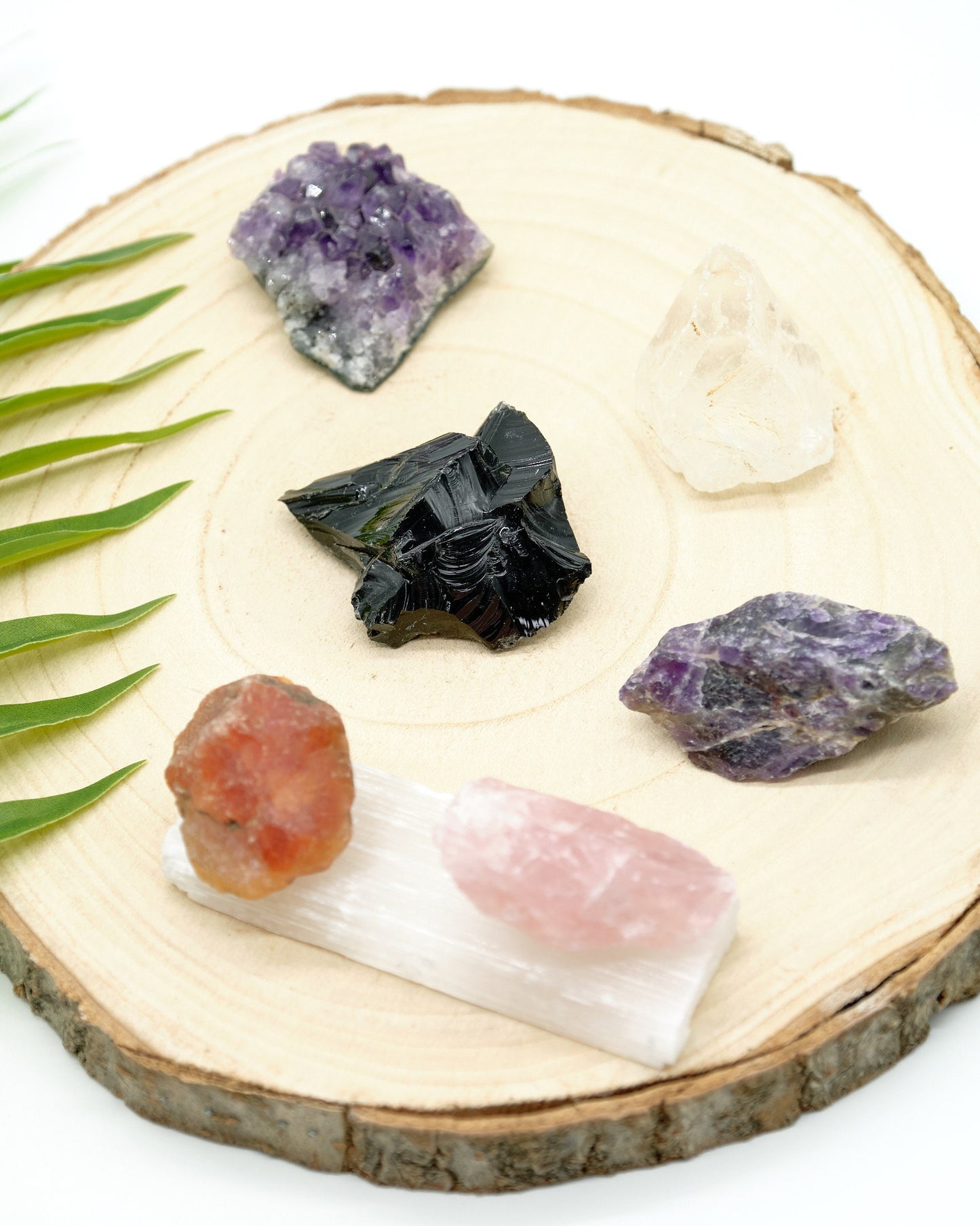 Natural Crystals Starter Kit Gift Box  Pure Serenity   