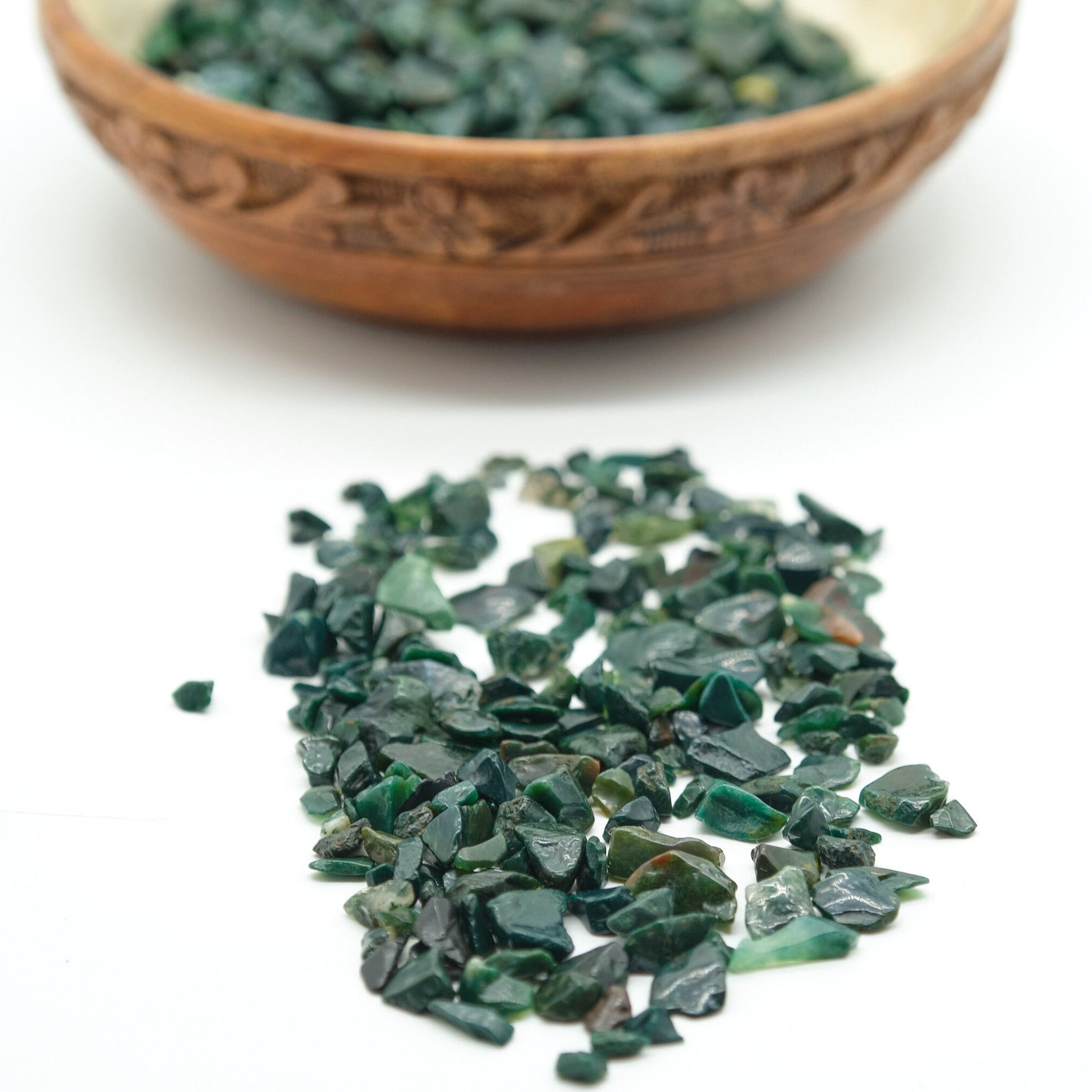 Bloodstone Crystal Chips 4-10mm Undrilled  Pure Serenity   