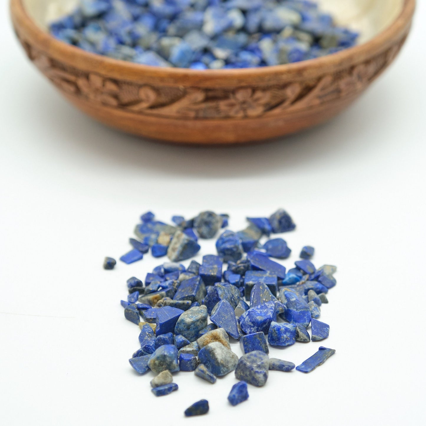 Lapis Lazuli Crystal Chips 4-10mm Undrilled  Pure Serenity   