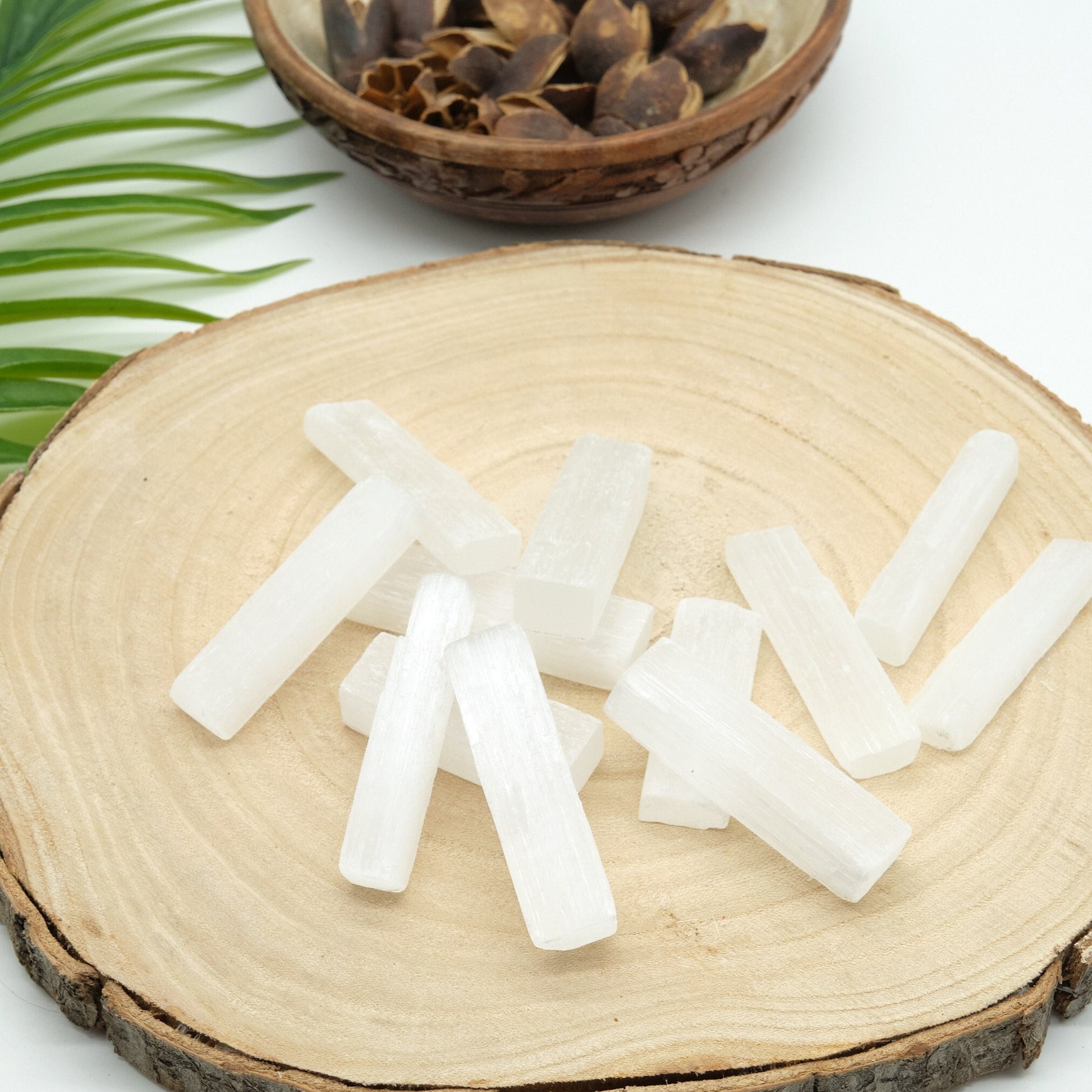 Small Natural Selenite Sticks Wands 5-6cm  Pure Serenity   