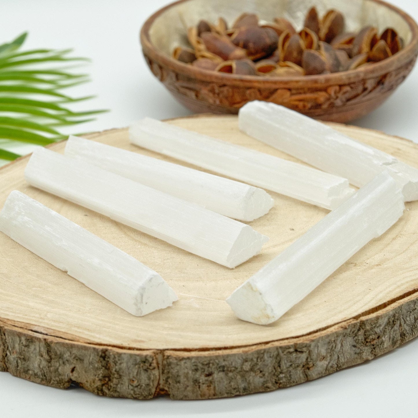 Natural Selenite Stick Wand 10-15cm x 1  Pure Serenity   