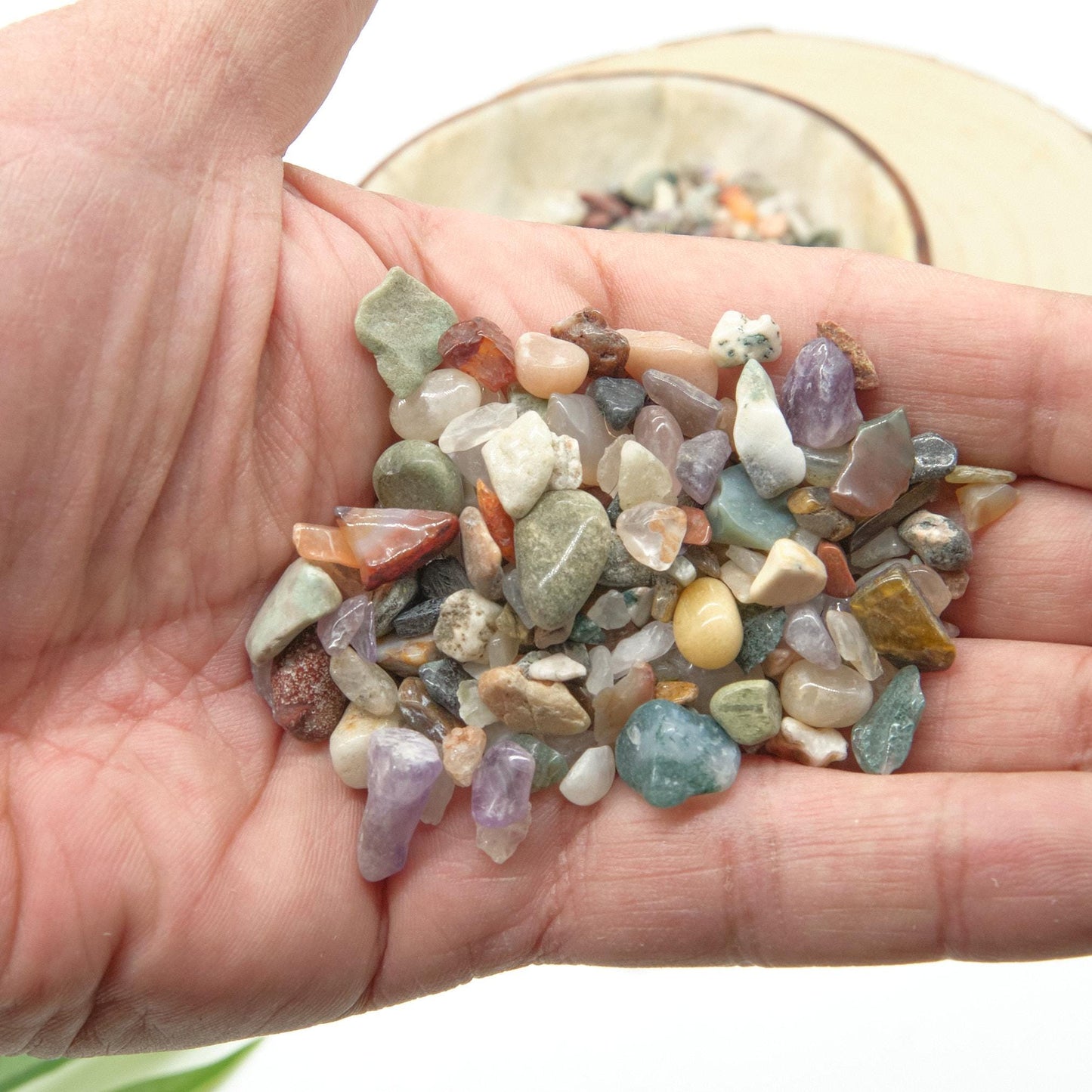 Earth Tones Mixed Crystal Chips Undrilled 4-10mm  Pure Serenity   