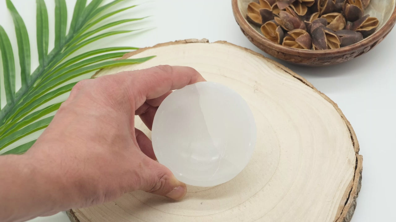 selenite charging bowl for cleansing crystals home decor 