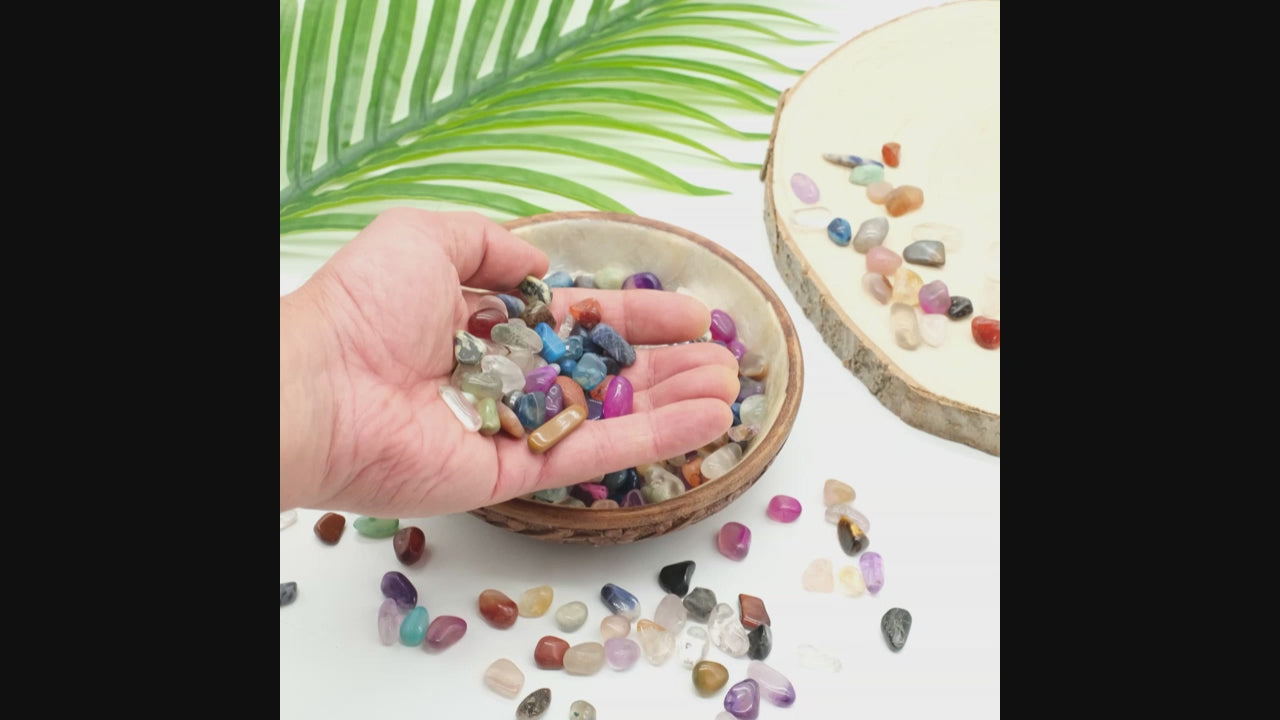 small mixed gemstones crystals for home decor vase bowls and crafting jewellery